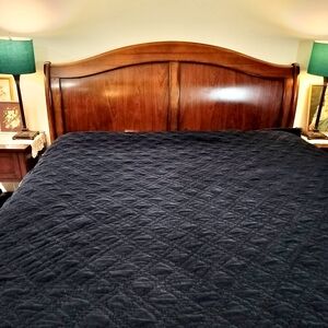 Pottery Barn Velvet Lattice Quilt